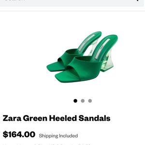 Zara Acrylic Satin heels